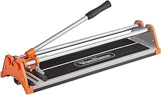 VonHaus Tile Cutter 430mm - Manual Tile Cutters for Ceramic Tiles, Glazed Floor & Wall - Straight Edge Hand Cutters with Accurate Measurement Guide - Contains Tungsten Carbide Scoring Wheel