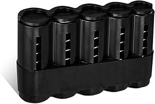 Weskjer Euro Coins Plastic Storage Box Coin Dispenser Sorter Easy Change Purse for Taxi Drivers/Bar Restaurant (Black)