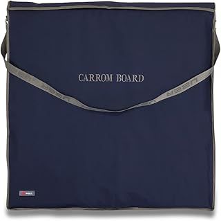Padded Canvas Carrom Board Storage Carry Bag - Protects Your Boards and Allows Easy Transportation - Measures Length 93cm x Width 95cm - Suitable for Any Carrom Board