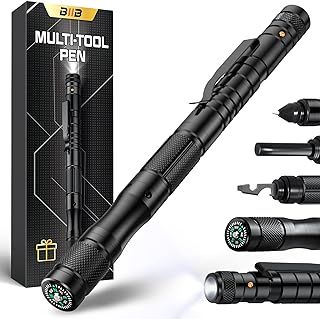 BIIB Gifts for Men, Father s Day Gifts from Daughter Son, Multi Tool Pen, Dad Gifts, Gadgets for Mens Gifts for Birthday Gifts for Men Who Have Everything, Camping Accessories