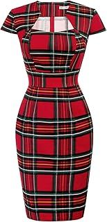 GRACE KARIN Women's Cap-Sleeves Vintage Wiggle Dress Cocktail