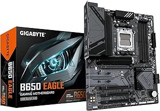 GIGABYTE B650 EAGLE Motherboard - Supports AMD Ryzen 9000 CPUs- 12+2+2 Phases Digital VRM- up to 7600MHz DDR5 (OC)- 1xPCIe 5.0 + 2xPCIe 4.0 M.2- GbE LAN- USB 3.2 Gen2