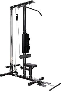 RIP X Stationary Lat Pulldown Machine with Extra Pulley for Seated Rows and Strap for Weighted Ab Crunches