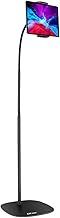 AICase Aluminium Adjustable Height Adjustable (91 cm - 137 cm) & 2.2 kg Stable Base with Gooseneck Compatible with iPad/Tablet from 4.6-13 Inches/Mobile Phone Holder Holder Floor Stand