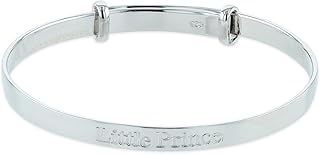 925 Sterling Silver Little Prince Christening Gift Baby Bracelet,Gift Boxed