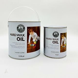 Fiddes Hard Wax Oil - Clear Satin, for Floors, Doors & Furniture (1 Litre)