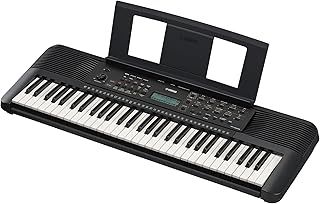 Yamaha PSR-E283 Portable Keyboard for Beginners, Featuring 410 Authentic Instrument Voices, 150 Auto-Accompaniment Styles and 122 Songs, Includes 2 Online Lessons with Yamaha Music School Teacher