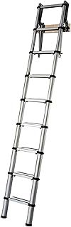 YOUNGMAN 301000 Telescopic Loft Ladder Aluminium 2.6 Metres / 8.53 Feet, Silver, 86 x 48 x 12 cm