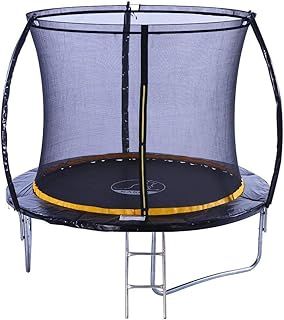 KANGA 6ft / 8ft / 10ft / 12ft Premium Trampoline with Safety Enclosure, Net, Ladder and Anchor Kit