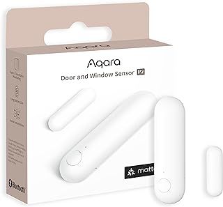 Aqara Door and Window Sensor P2, Matter over Thread, Requires Thread Border Router, Contact Sensor with Remote Alarm and Local Automation, Supports Apple Home, Google Home, Alexa and SmartThings