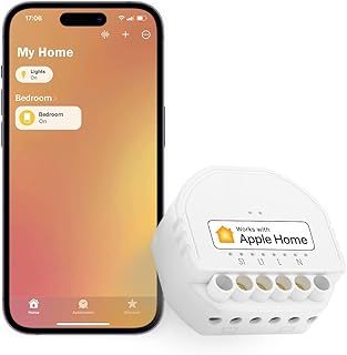Meross Smart Light Switch Module, DIY Wall Switch Module, Wireless Relay Smart Switch works with Apple HomeKit, Alexa, Google, Remote and Voice Control, No Hub Required, 2.4GHz, 10A