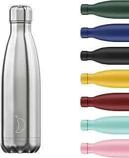 Chilly's Water Bottle - Stainless Steel and Reusable - Leak Proof, Sweat Free - Stainless Steel - 500ml