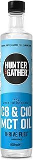 Hunter & Gather Premium C8 & C10 MCT Oil (500ml) | Supports Keto & (IF) Fasting | Used in Bulletproof & Fatty Coffee | Seed & Vegetable Oil Glycerol Free