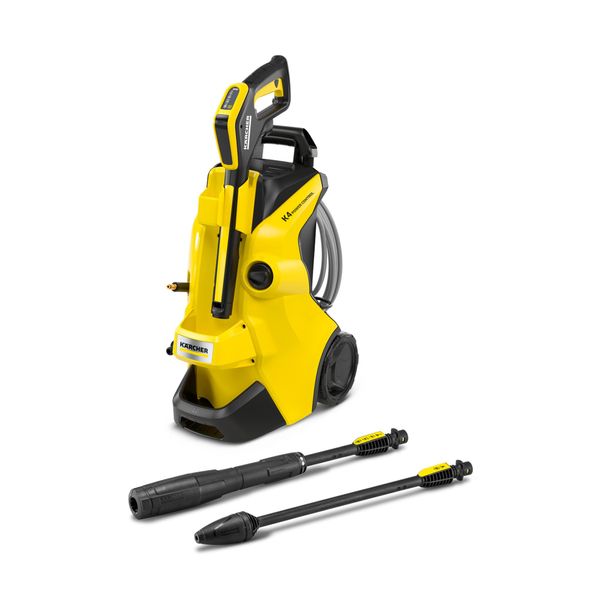 Kärcher K 4 Power Control Flex Pressure Washer, max. 130 bar,Flow Rate:420 l/h,Area Coverage: 30 m²/h,Water Filter,Weight: 11.5 kg, High-Pressure Hose,Dirt Blaster,Spray Lance,Standard,Yellow/Black