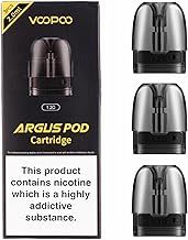 VOOPOO ARGUS Top Fill Cartridge 3 Pack Leak-Proof, TPD Version 2ml Capacity No Nicotine No Liquid (1.0 ohm)