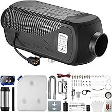 Diesel Heater 2KW, 12V/24V Parking Fuel Heater, Night Air Heater with Premium Silencer, Upgrade Smart Remote Control For Truck, Boat, Car Trailer, Motorhomes, Campervans, Caravans