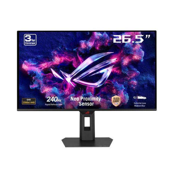 ASUS ROG Strix OLED XG27AQDMES gaming monitor ― 27-inch (26.5-inch viewable) 1440p 240 Hz, 0.03ms, Care Pro, ELMB, G-SYNC® compatible, 99% DCI-P3, and DisplayWidget Center