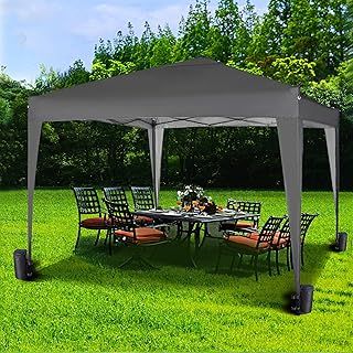 MCC - 3x3m Pop-up Gazebo Waterproof Outdoor Garden Marquee Canopy NS (Grey)
