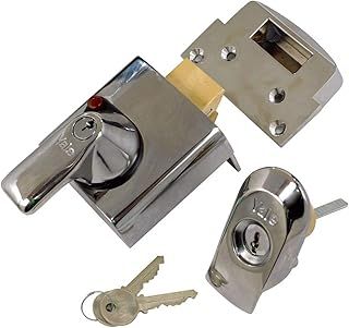 Yale P-BS1-CH-CH-60 - BS1 British Standard Nightlatch - 60mm - Chrome Finish - High Security Approved by Insurance Companies