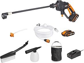 WORX WG620E.4 Hydroshot Cordless Portable Pressure Washer Cleaner Kit - Power Washer with 2 Batteries, Adjustable Pressure Settings for Garden, Patio, Car Wash & More, 320 PSI (22 Bar)
