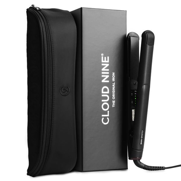 Cloud Nine Classic Original Iron Hair Straighteners for Women, Black