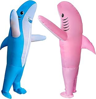 DeHasion 2 Packs Inflatable Shark Costume Inflatable Animal Costume for Adult/Halloween/Birthday/Holiday