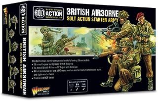 British Airborne Starter Army - 28mm Scale Plastic Miniatures by Warlord Games - Highly Detailed World War 2 Miniatures for Table-top Wargaming