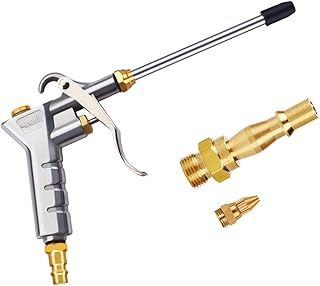Air Blow Gun Profiwoab Air Cleaning Gun with 1 Air Flow Extension Nozzle, Air Pressure Pistol-Grip Connector Pneumatic Air Duster Cleaning Tool for Blowin