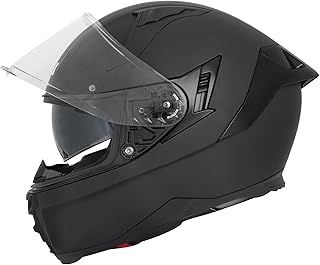 Zorax Hunter Matt Black M (57-58cm) Double Visor Full Face Motorcycle Motorbike Helmet ECE2206