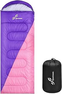Sportneer Sleeping Bag Camping Sleep Bags: Sleeping Bags for Adults & Kids Sleeping Bag 3-4 Season Warm Lightweight Compact Sleep Bag for Adult Girls Boys