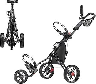 Caddytek CaddyLite 11.5 V3 3 Wheel Golf Push Cart - Lightweight, Easy To Fold