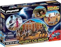 Playmobil 70576 Advent Calendar Back To The Future Part III, Fun Imaginative Role-Play, PlaySets Suitable for Children Ages 5+