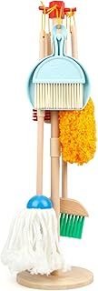 Wondertoys Childern cleaning tools 7 Piece Wooden Detachable Cleaning Toys Creative Pretend Play Set Mini Housekeeping Toys for Kids