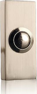 Byron 2204BN Wired Bell Push - Bushed Nickel