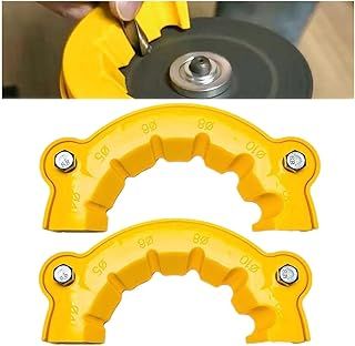 2PCS Drill Sharpener Tool, Drill Bit Sharpener, Multipurpose Drill Bit Grinding Sharpener, Angle Grinder Grinding Tool Sharpener, Grinder Drill Bit Auxiliary Tool for Professionals or Amateurs