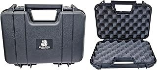 BULLDOG AIRSOFT Pistol Hard Case with Foam Insert Lockable Waterproof Pistol Case 31 x 21 x 6 CM