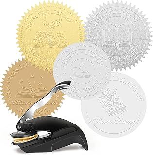 Book Embosser Personalised, Book Stamp Embosser Personalised, Personalised Book Embosser, Custom Book Embosser, from The Library of Stamp, Personal Book Embosser Stamp