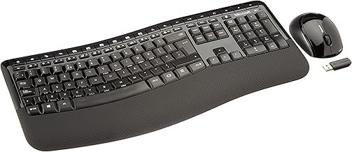 Microsoft Wireless Comfort Desktop 5050 UK QWERTY Keyboard, Black