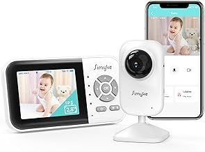 Baby Video Monitor, WiFi Baby Camera, 2.8" Screen & App Control, 1000ft Long Range, 2-Way Talk, Auto Night Vision, Alert
