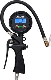 Digital Tyre Inflator Pressure Gauge with LCD Display 230 PSI Tire Inflator Pump Gun Air Chuck Compressor Cars Van RV Bikes Tire Tool 230801