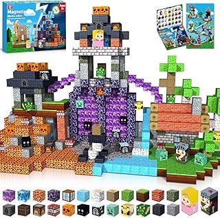 Goody King Magnetic Blocks-150PCS Magnetic Building Blocks Tiles, Construction Toys STEM Montessori Sensory Toys for Kids Boys Girls Ages 3 4 5 6 7 8 9 10 Birthday Gifts