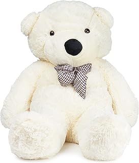 THE TWIDDLERS - Giant Teddy Bear, 120cm / 47" - White Huge Plush Stuffed Toy for Christmas, Anniversary and Birthday, for Her or Him, Cuddly Present for Girlfriend and Boyfriend