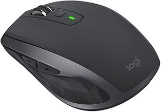 Logitech MX Anywhere 2S Wireless Mouse, Multi-Device, Bluetooth and 2.4 GHz with USB Unifying Receiver, laptop/ PC/ Mac/ iPad OS- Graphite Black