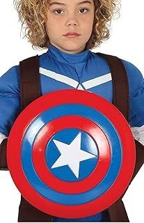 FIESTAS GUIRCA | Star Shield (12.6 in) - Children's Accessory for Superhero and Villain Fancy Dress - Ideal for Costume Parties and Carnival - Boy - Red and Blue