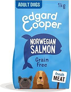 Edgard Cooper Grain Free Dog Food Dry, (Salmon 1kg), Natural Kibble Dry Dog Food for Adult Dogs, Fresh Meat, Hypoallergenic, Gluten-Free, Rich in Amino Acids