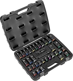 Sealey Premier 34pc 1/2"Sq Drive Impact Socket Set - Colour Coded - AK5635M