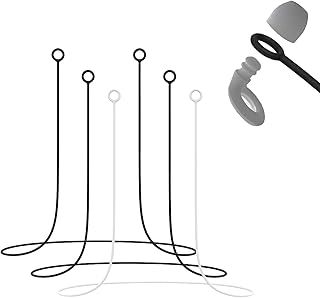 3Pcs Loop Earplugs, Tug-Resistant Safety Lanyard, Flexible Silicone Cord for Secure Neck Wearing