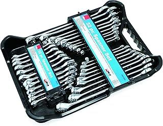 Hilka 16213203 AF/Metric Combination Spanner Set, Set of 32 Pieces