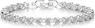 Philip Jones Solitaire Bracelet Created with Zircondia® Crystals