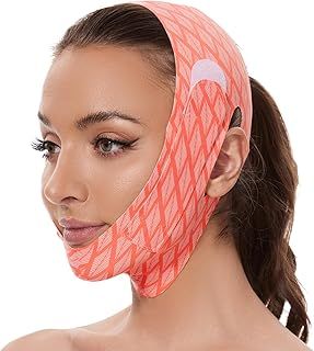 V Line Mask Double Chin Redcuer for women Sleeping, Chin Strap Eliminator Remover Prevent Sagging V Shaped Face Belt Face Slimming for Women Jaw Exerciser